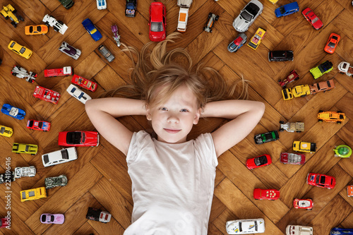 girl and toy car , dreams

