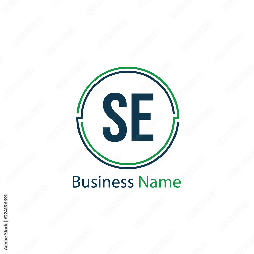 Initial Letter SE Logo Template Design Initial Letter SE Logo Template Design