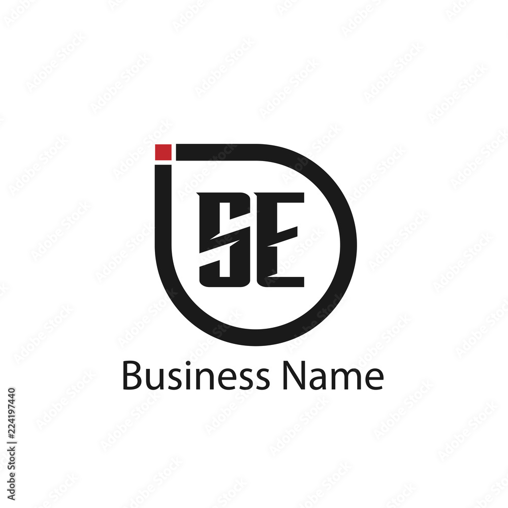 Fototapeta premium Initial Letter SE Logo Template Design