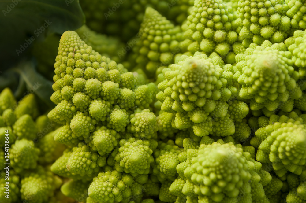 closeup of romanesco cauliflower cabbage texture closeup of romanesco cauliflower cabbage texture