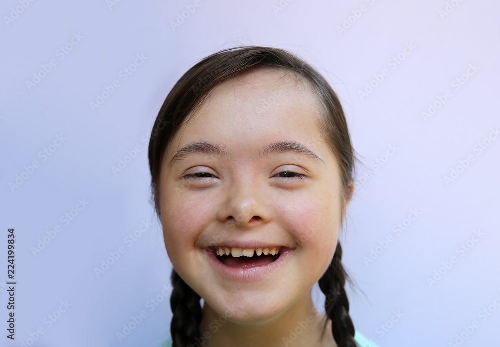 Cute little girl isolated background of the wall Cute little girl isolated background of the wall