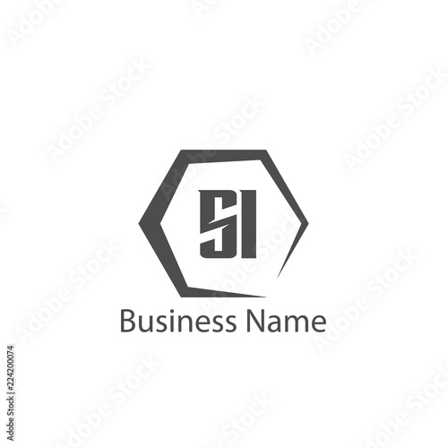 Free Download Initial Letter SI Logo Template Design - GFXLoad