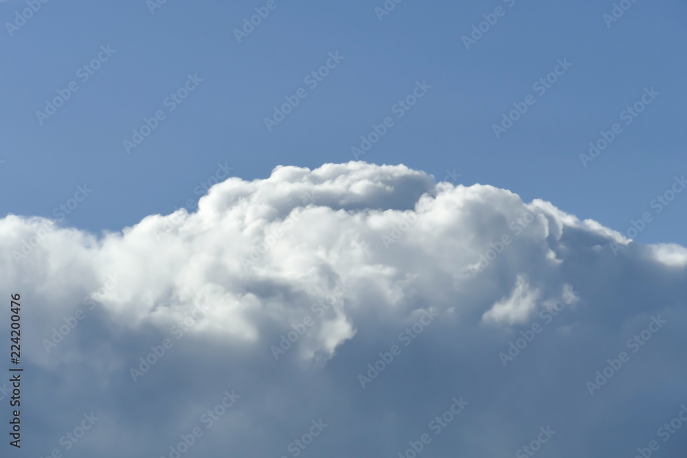 White and grey cloud in blue sky White and grey cloud in blue sky