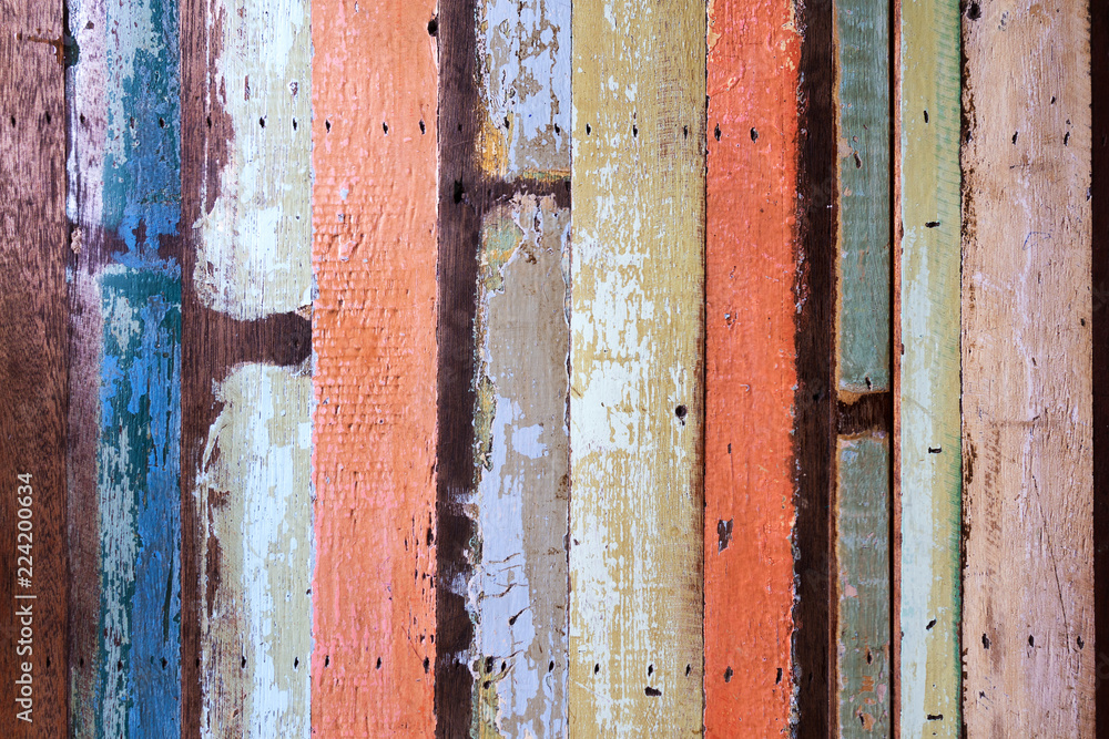 Old wooden floor or wall paint