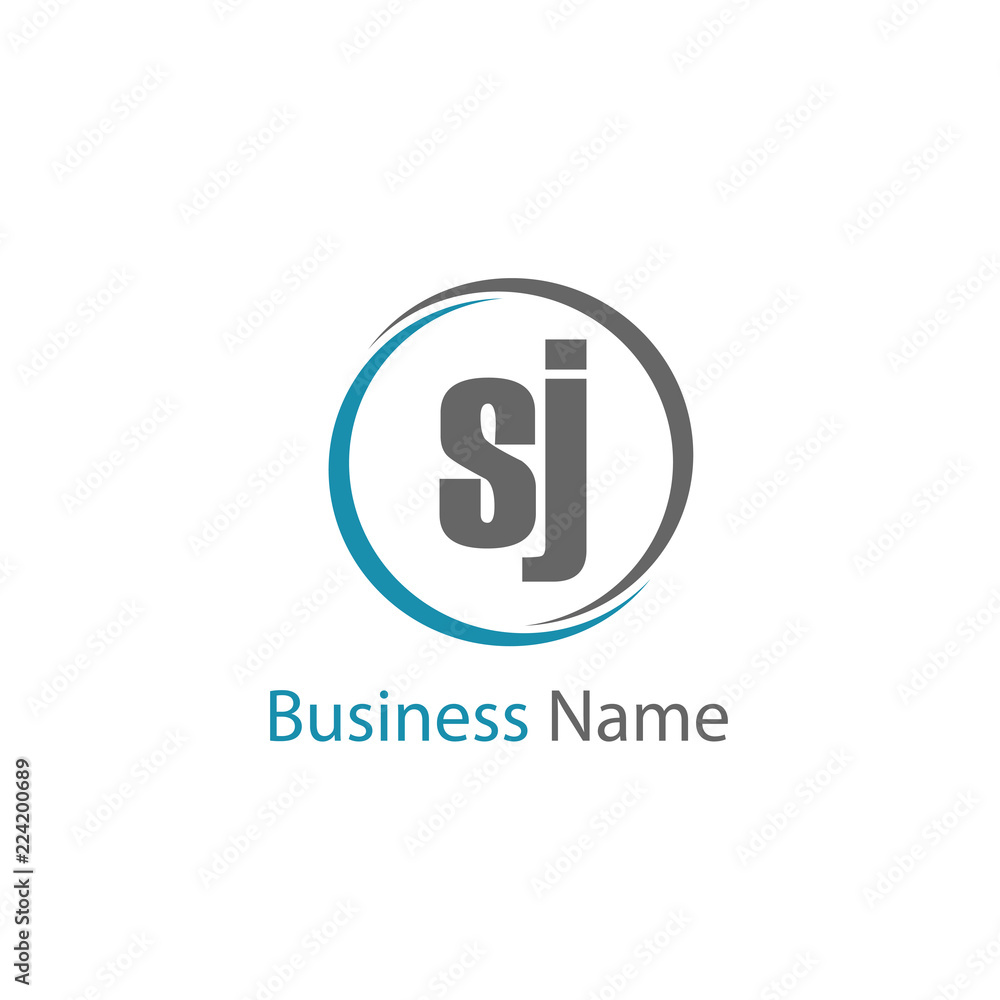Initial Letter SJ Logo Template Design Initial Letter SJ Logo Template Design