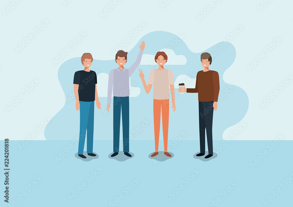 group of men drinking coffee group of men drinking coffee
