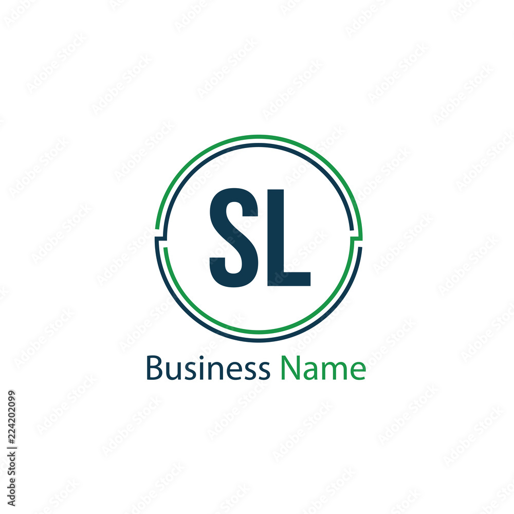 Initial Letter SL Logo Template Design Initial Letter SL Logo Template Design