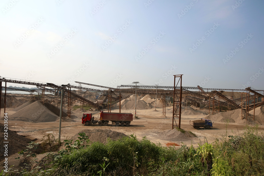 Obraz premium China sand construction site
