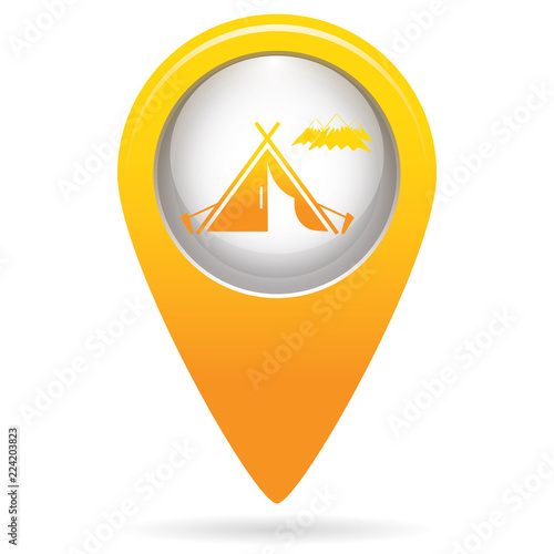 Free Download Tourist tent icon - GFXLoad