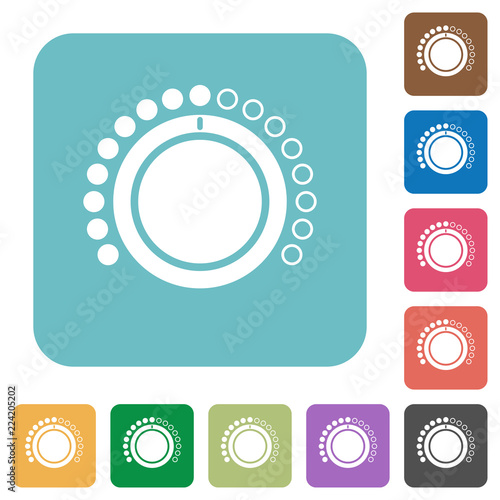 Volume control rounded square flat icons