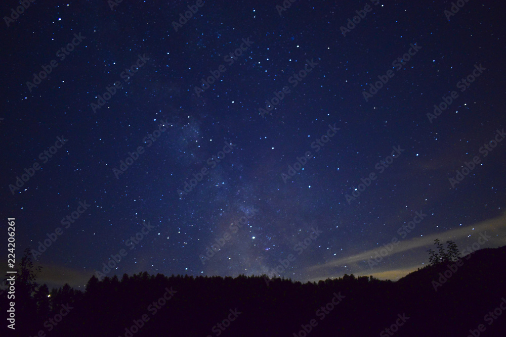 Naklejka premium Nachthimmel in Deutschland