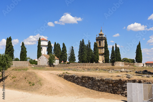 tower clock of Historic Village of Almeida, Beira Alta Guarda District Portug photo