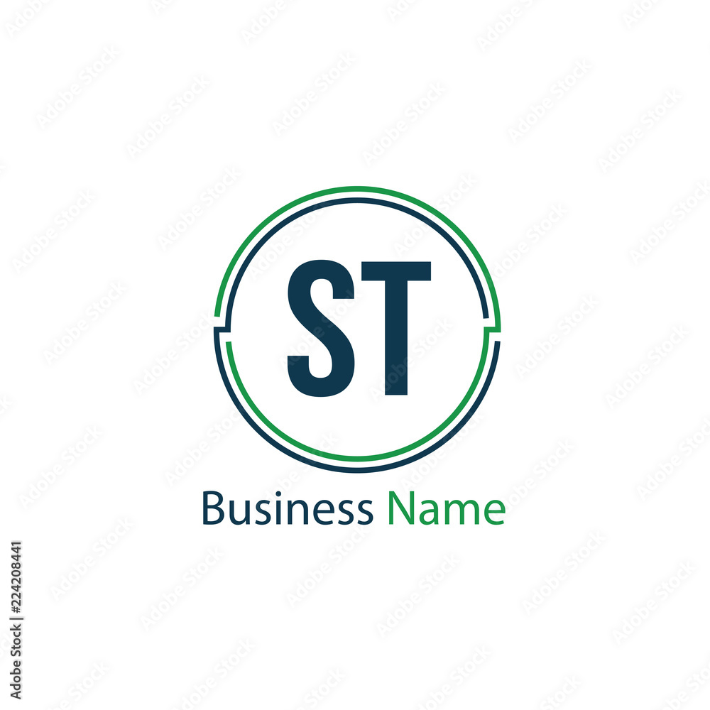 Initial Letter ST Logo Template Design Initial Letter ST Logo Template Design