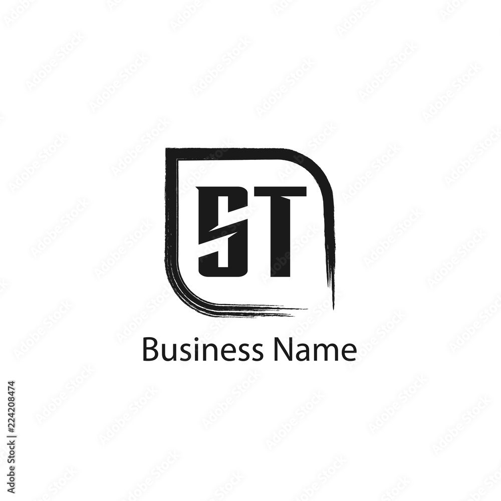 Initial Letter ST Logo Template Design