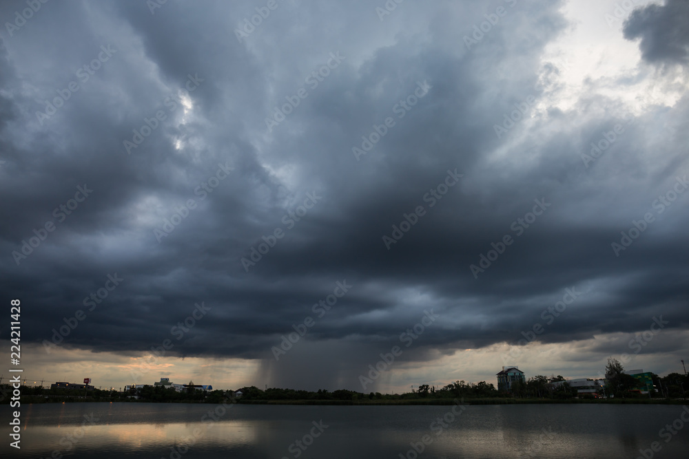 Sky and clouds with rainstorms are coming. Sky and clouds with rainstorms are coming.