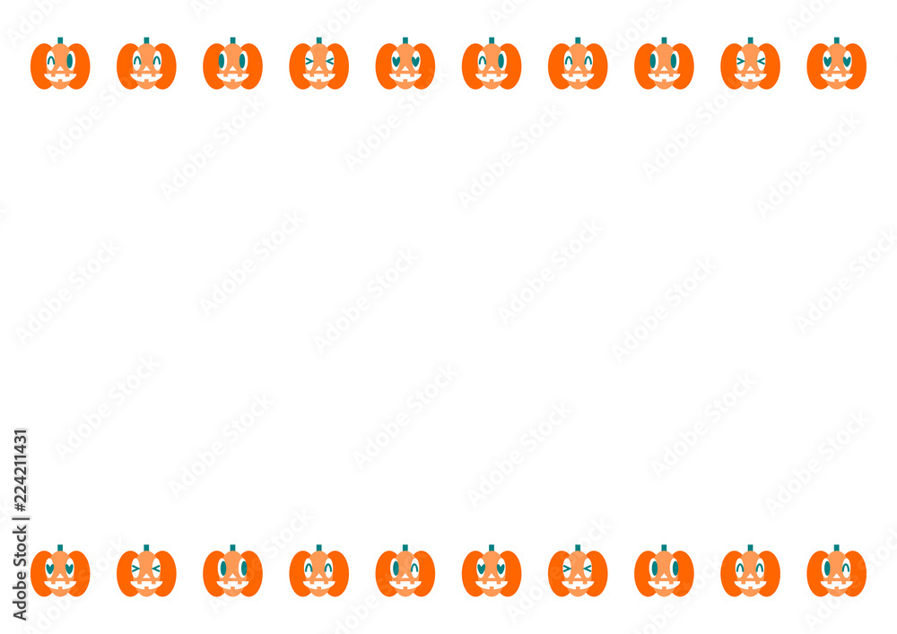 ハロウィン かぼちゃ イラスト フレーム Stock Vector Adobe Stock ハロウィン かぼちゃ イラスト フレーム Stock Vector Adobe Stock