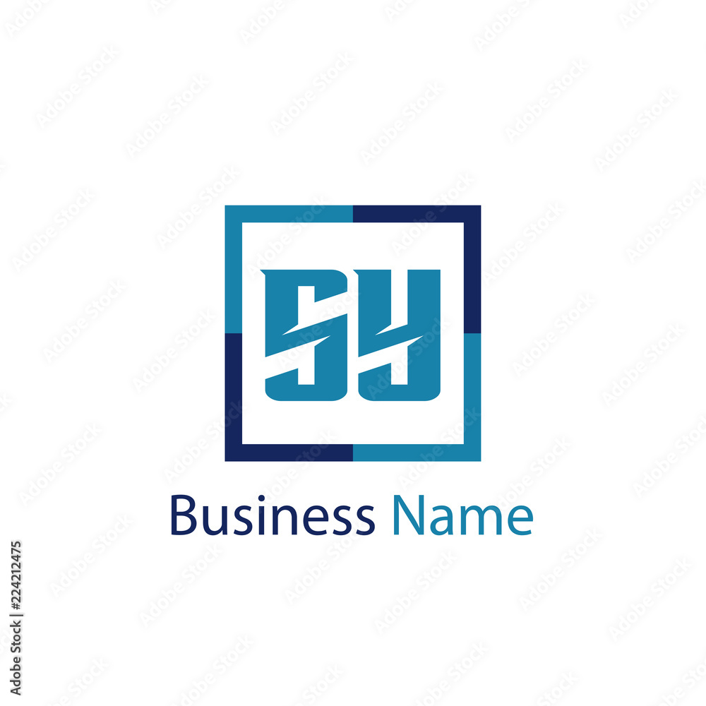 Initial Letter SY Logo Template Design Initial Letter SY Logo Template Design