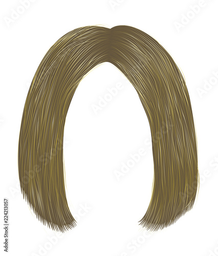 trendy hairs brunette blond colors . kare parting . beauty fashion