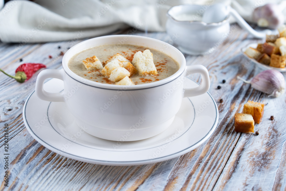 Mushroom soup. Mushroom soup.