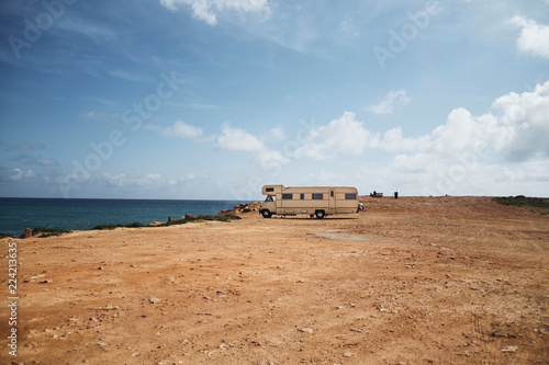 Wallpaper Mural Truck standing on coast of sea Torontodigital.ca