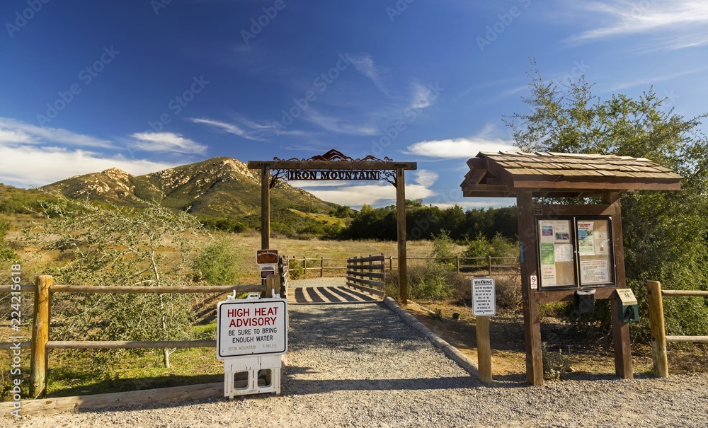Iron Mountain Hiking Trail Head in Poway  East San Diego County Inland Southern California