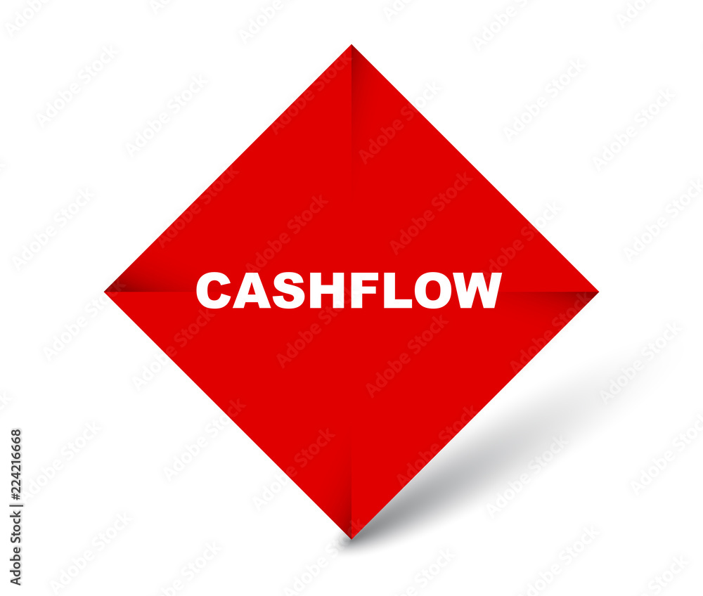 red vector banner cashflow red vector banner cashflow
