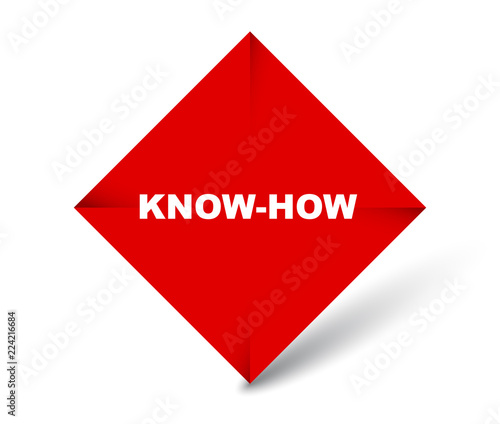 red vector banner know how