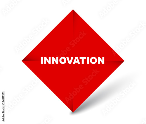 red vector banner innovation