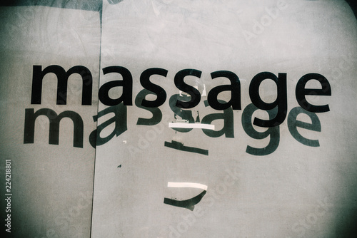 Ttypographie massage photo