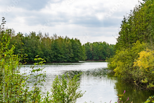 Blick über den Heidesee in Bottrop, Deutschland photo