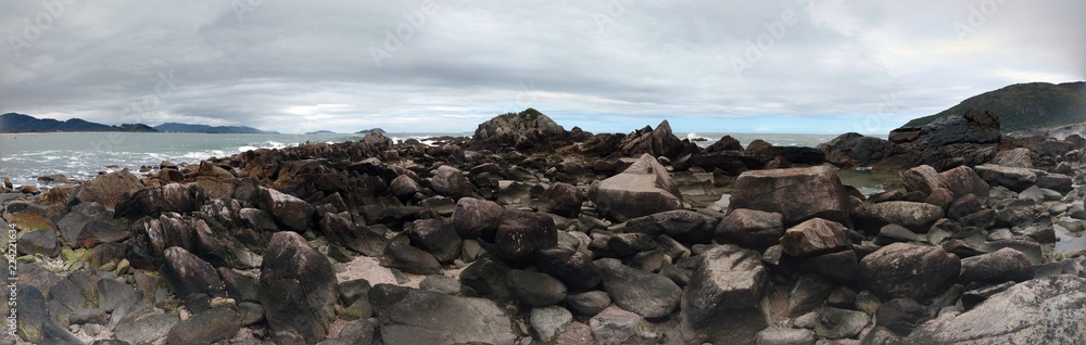 rocks in the beach rocks in the beach
