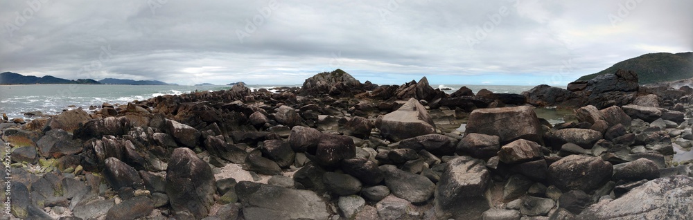 rocks in the beach