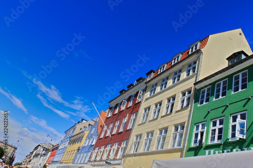 Colorful houses in Copenhagen