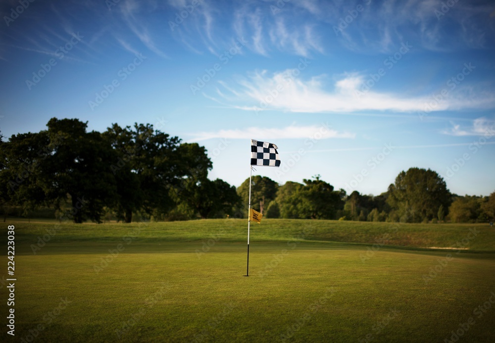 Obraz premium Golf course in Surrey, England, UK