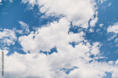 Beautiful white clouds against blue sky