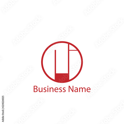 Initial Letter RI Logo Template Design