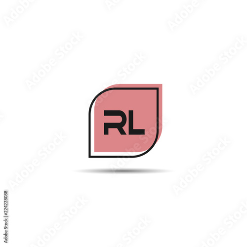 Initial Letter RL Logo Template Design