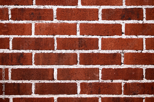 Red brick wall background
