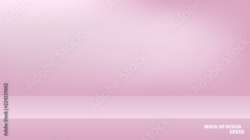 Empty studio background mock up for product display