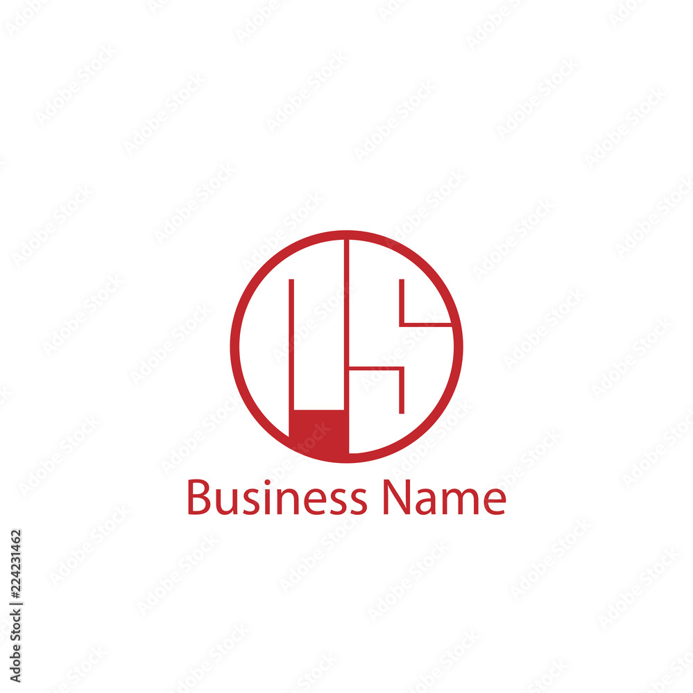 Initial Letter RS Logo Template Design Stock Vector | Adobe Stock