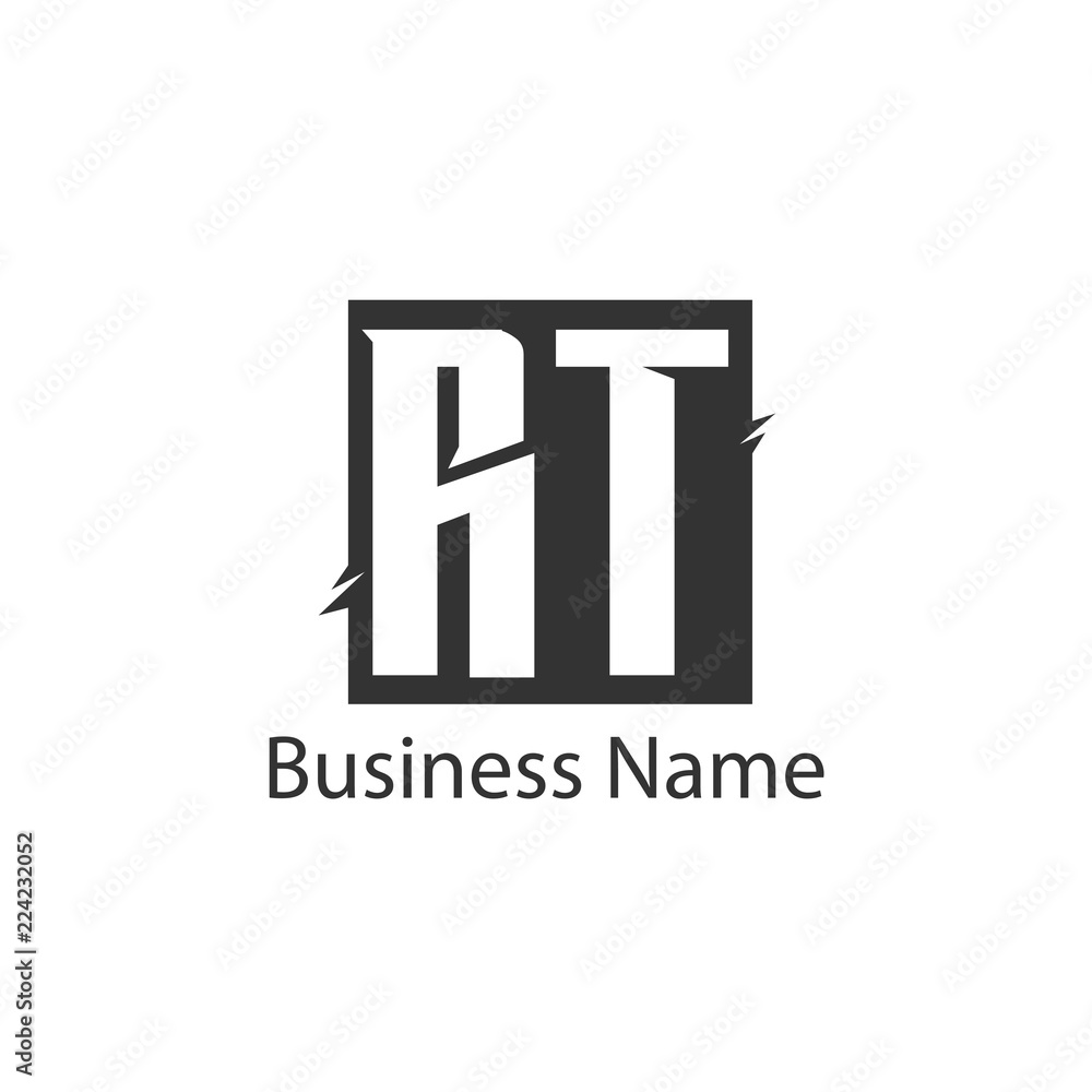 Fototapeta premium Initial Letter RT Logo Template Design
