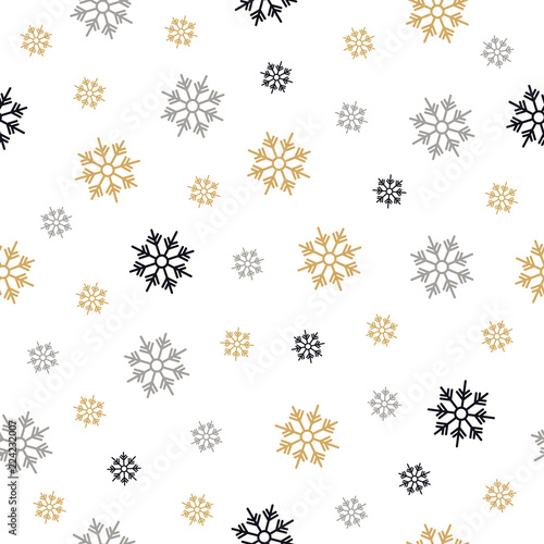 Snowflakes seamless pattern...