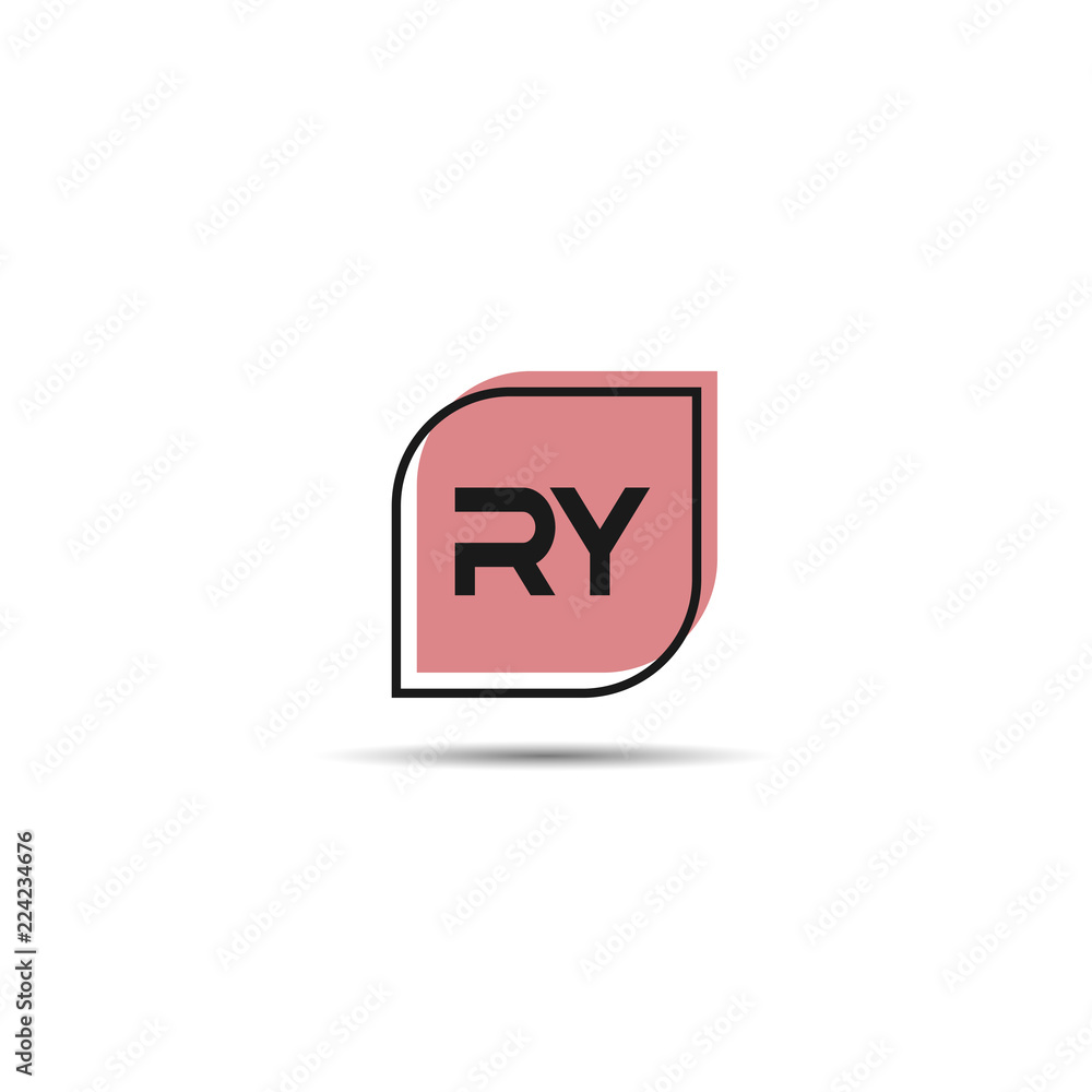 Initial Letter RY Logo Template Design Initial Letter RY Logo Template Design
