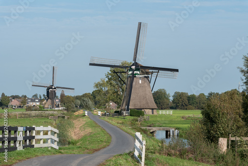 Windmill Achtekant molen en Kleine Tiendweg molen in Streefkerk