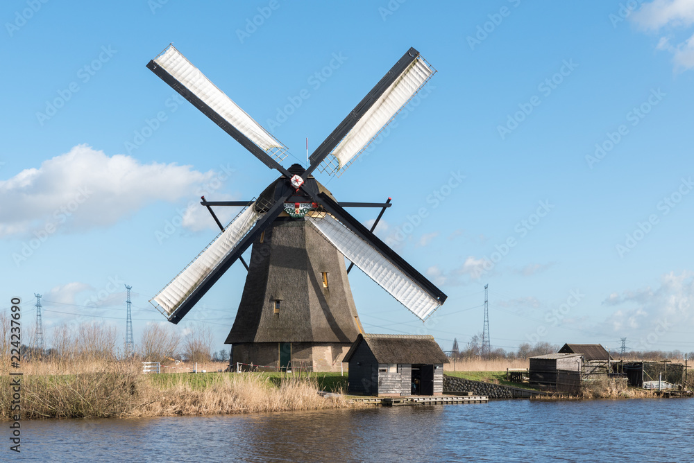Windmill Overwaard no 5 in Kinderdijk