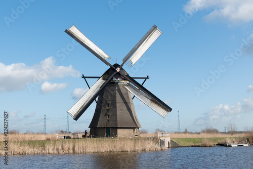 Windmill Overwaard no 4 in Kinderdijk