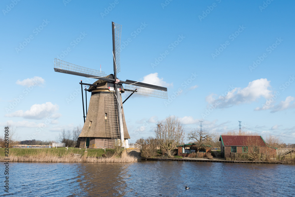 Windmill Overwaard no 8 in Kinderdijk