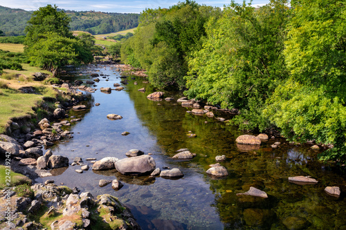 River Duddon in the Lake District National Park, UK. Beatiful scenic view of clean nature. photo