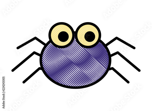 cute spider cartoon scary animal