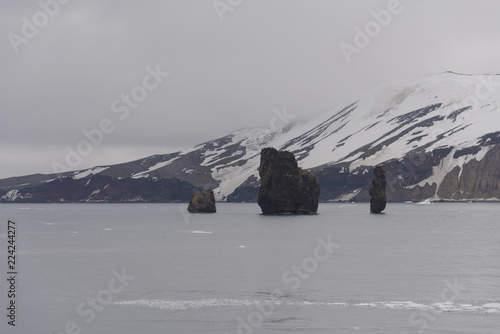 Rocks on Deception island, Antarctica